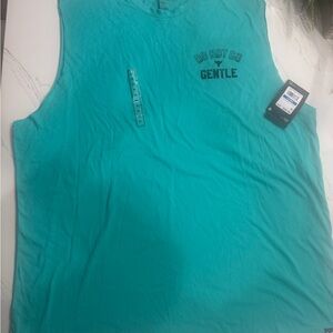Project Rock/Under Armor Teal Sleeveless Graphic Tee